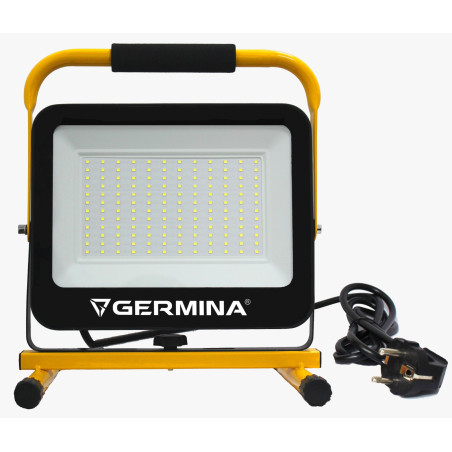 Naświetlacz LED Germina 50W na niskim statywie lampa robocza IP65 1szt.