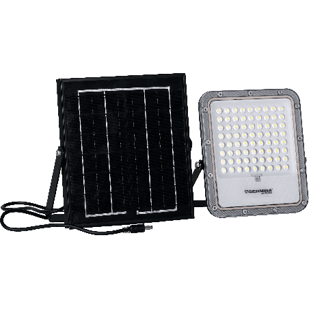 Naświetlacz LED Germina solarny 50W  lampa zewnętrzna IP65 + pilot 1kpl.