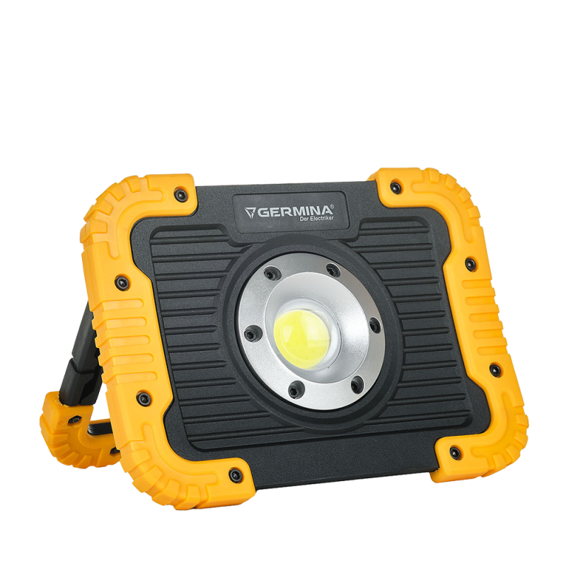 Naświetlacz LED Germina 10W akumulatorowy z power bankiem 1szt.