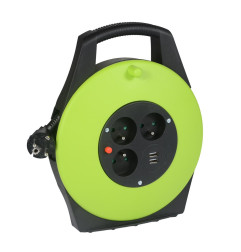 Przedłużacz bębnowy Germina 10m 3x1,5mm2 3gn Z/0 + USB 16A IP20 1szt.