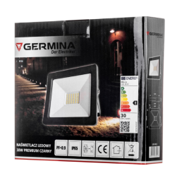 Naświetlacz LED Germina 30W lampa zewnętrzna IP65 1szt.