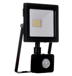 Naświetlacz LED 20W z Czujnikiem Ruchu i Zmierzchu IP44 Czarny 4000K 2100lm