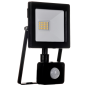 Naświetlacz LED 20W z Czujnikiem Ruchu i Zmierzchu IP44 Czarny 4000K 2100lm