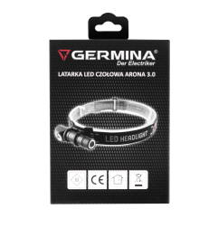 Latarka czołowa LED Germina czołówka 2w1 mini latarka 1szt.