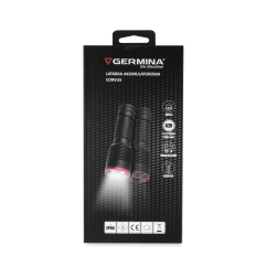 Latarka akumulatorowa Led Germina 5 trybów wielofunkcyjna taktyczna 1szt.