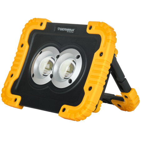 Naświetlacz LED Germina 20W akumulatorowa + przenośna robocza 1szt.