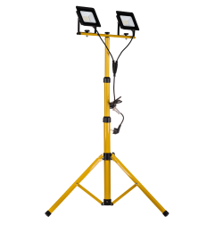 Naświetlacz LED Germina na statywie 2x30W barwa zimna IP65 1szt.