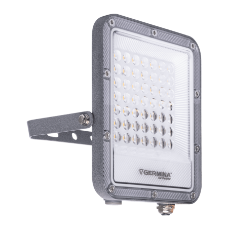 Naświetlacz LED 30W ARES Slim Premium IP65 Germina 5000K 3000lm Szary