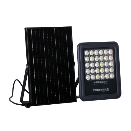 Naświetlacz Solarny LED GERMINA 100W 800 lm 5000K IP65 Panel Słoneczny 10W