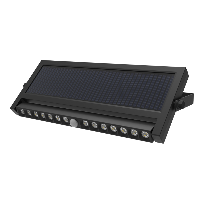 Naświetlacz solarny Germina lampa IP65 regulowana z czujnikiem ruchu 1szt.