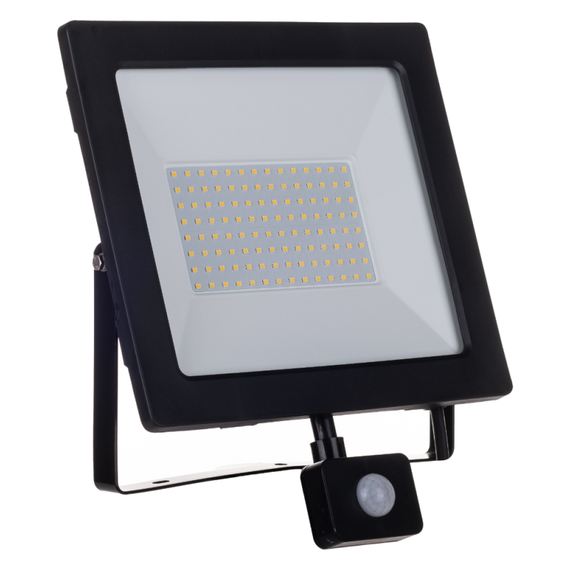 Naświetlacz LED 100W z Czujnikiem Ruchu IP65 lampa led zewnętrzna | Reflektor 11500lm