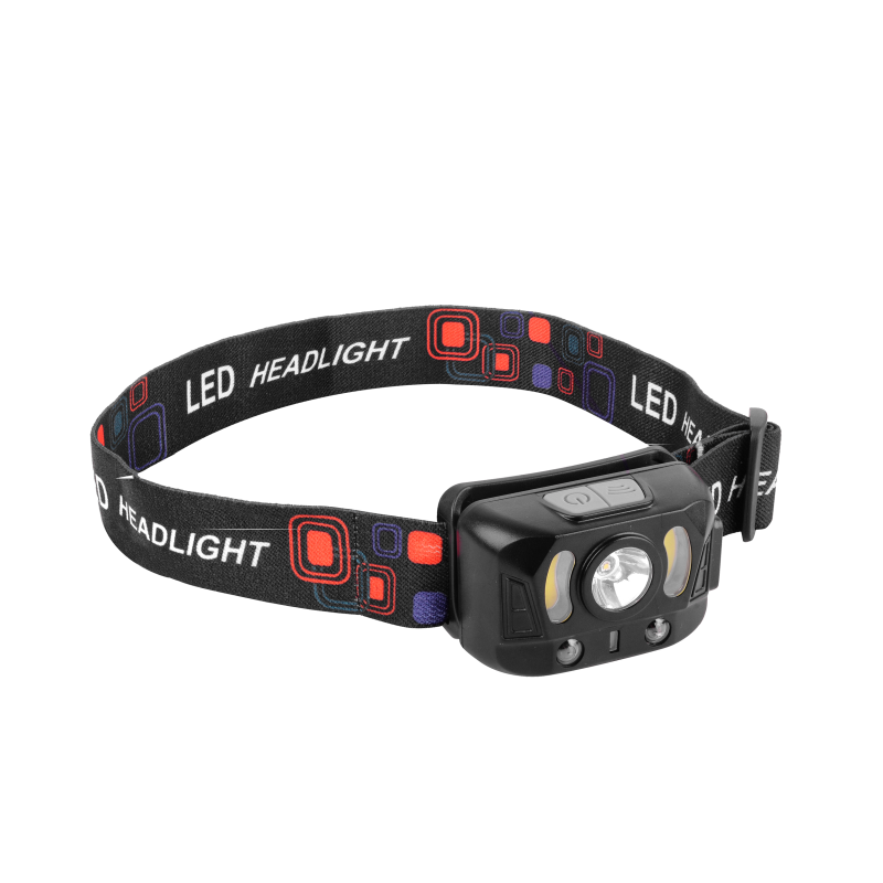 Latarka czołowa LED Germina czołówka do biegania bateryjna IP44 1szt.