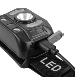 Latarka czołowa LED Germina czołówka do biegania bateryjna IP44 1szt.