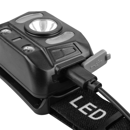 Latarka czołowa LED Germina czołówka do biegania bateryjna IP44 1szt.