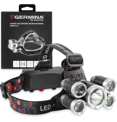 Latarka czołowa LED Germina czołówka IP44 campingowa trekkingowa 1szt.