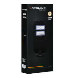 Lampa uliczna Germina 100W z panelem solarnym z czujnikiem ruchu  + pilot