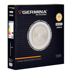 Lampa przemysłowa Germina High bay 100W lampa robocza 10000lm 1szt.