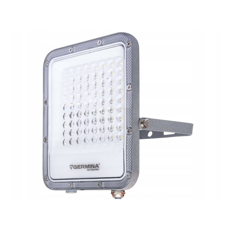 Naświetlacz LED 50W ARES Premium IP65 Germina 5000K 5000lm Szary