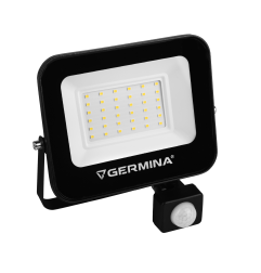Naświetlacz LED Germina 30W lampa z czujnikiem ruchu IP65 6400k 1szt.