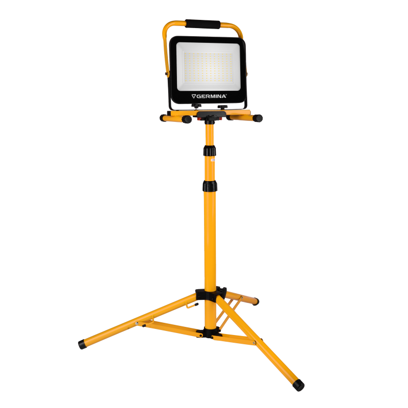 Naświetlacz LED Germina 100W na statywie 2w1 niskim/wysokim IP65 1szt.