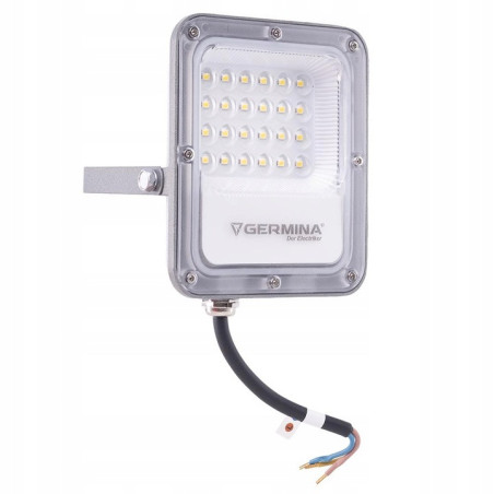 Naświetlacz LED 20W ARES IP65 Germina 6000K 2000lm Szary reflektor lampa zewnętrzna