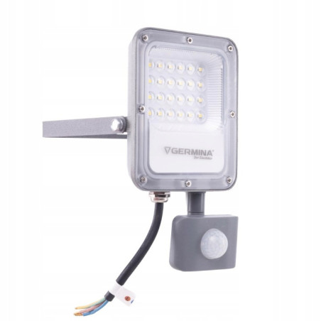 Naświetlacz LED 20W ARES z Czujnikiem Ruchu IP65 Germina 6000K