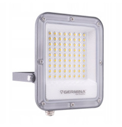 Naświetlacz LED 50W ARES z Czujnikiem Ruchu IP65 Germina 6000K reflektor lampa zewnętrzna