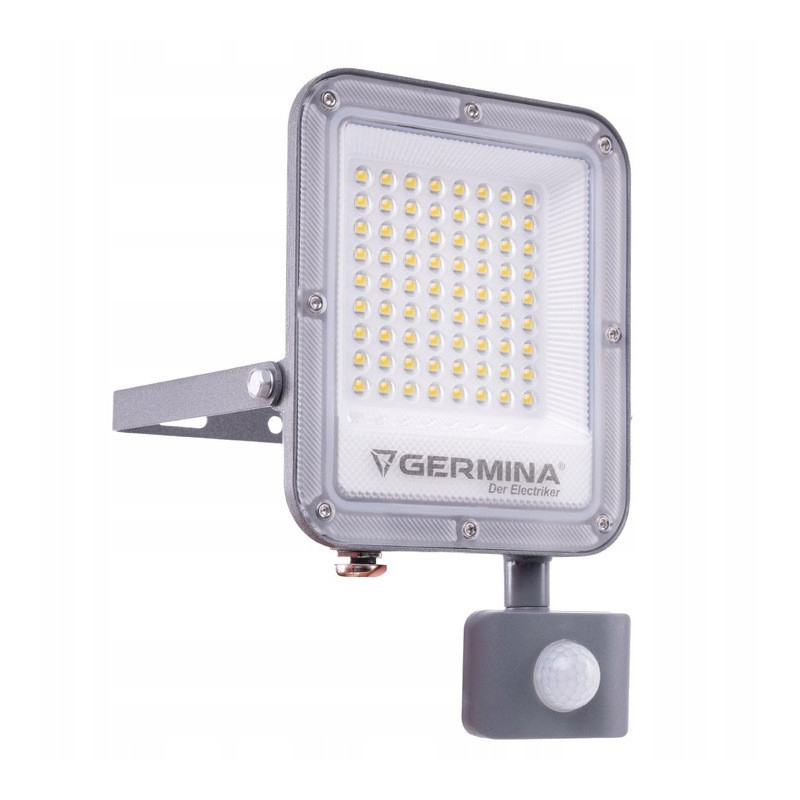 Naświetlacz LED 50W ARES IP65 Germina 6000K 5000lm Szary