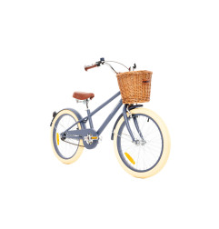 Rower dziecięcy 20" dla chłopca z koszykiem i stopką