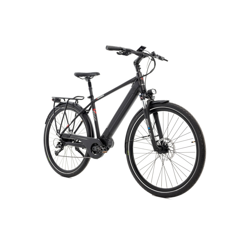 Rower elektryczny trekkingowy męski 28" GERMINA ROWELE0007 – silnik centralny 250W, zasięg do 90 km