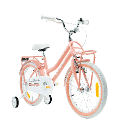 Rower dziecięcy 18" Vintage z kółkami bocznymi i bagażnikiem