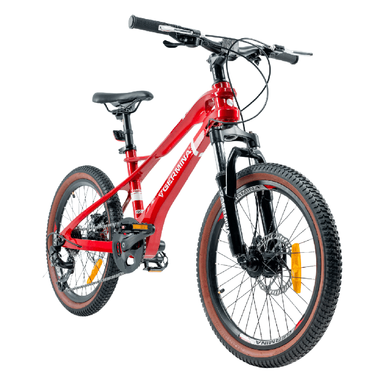 Rower dziecięcy 20" Magnesium Shimano Tourney 7 – amortyzator i hamulce tarczowe