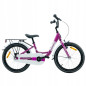 Rower dziecięcy 18" z lekką ramą aluminiową, bagażnikiem i hamulcem torpedo