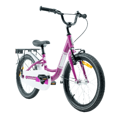 Rower dziecięcy 18" aluminiowa rama, bagażnik i hamulec torpedo