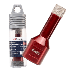 Otwornica diamentowa 12 mm QTechnic M14 do gresu i płytek