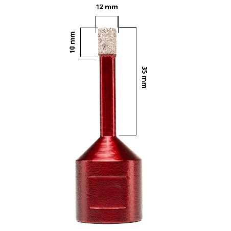 Otwornica diamentowa 12 mm QTechnic M14 do gresu, płytek i kamienia