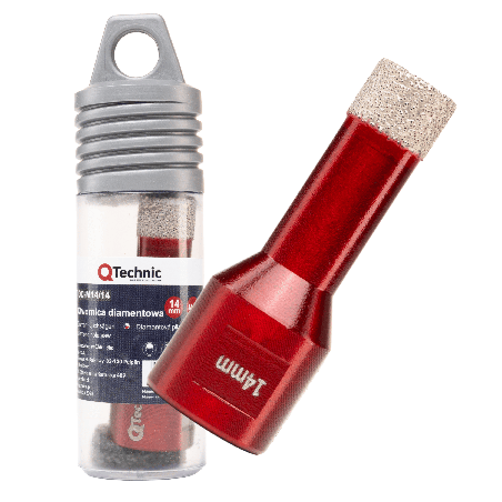 Otwornica diamentowa 14 mm QTechnic M14 do gresu i płytek