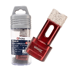 Otwornica diamentowa 20 mm QTechnic M14 do gresu i płytek