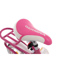 Rower dziecięcy 12 cali dla dziewczynki z koszykiem i bagażnikiem – pierwszy rowerek, boczne kółka