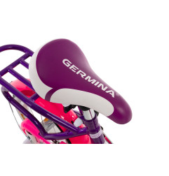 Rower dziecięcy 12 cali dla dziewczynki z koszykiem i bagażnikiem – pierwszy rowerek, boczne kółka