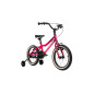 Ultra lekki rower dziecięcy 16" Germina – aluminiowy 6,8 kg, premium, różowy