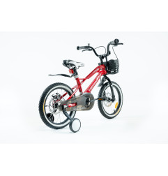 Rower dziecięcy 16" Magnesium z koszykiem i hamulcami tarczowymi