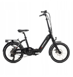 Rower elektryczny składany 20" GERMINA ROWELE0001 – silnik 250W, zasięg do 60 km