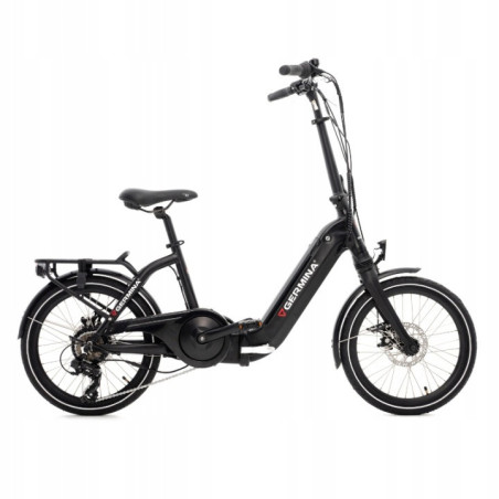 Rower elektryczny składany 20" GERMINA ROWELE0001 – silnik 250W, zasięg do 60 km
