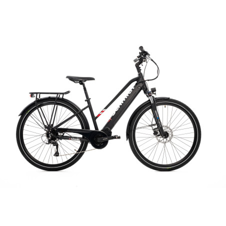 Rower elektryczny trekkingowy 28" GERMINA ROWELE0008 – silnik centralny 250W, zasięg do 90 km